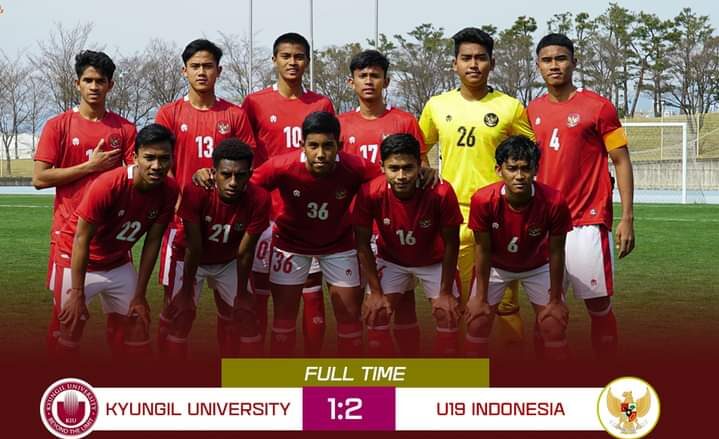 Garuda Muda Kembali Menang Di Laga Ujicoba di Korea Selatan
