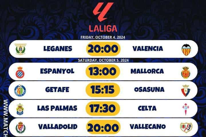 Jadwal Jornada Ke-9 La Liga Spanyol