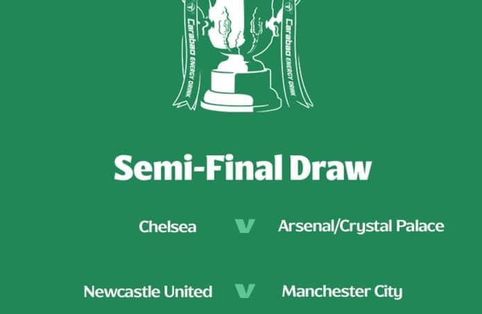 Hasil Drawing Semifinal Carabao Cup