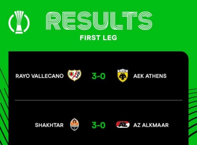 Hasil Laga Leg 1 Perempatfinal Liga Conference