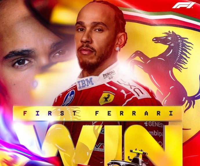 Kemenangan Perdana Lewis Hamilton Bersama Ferrari