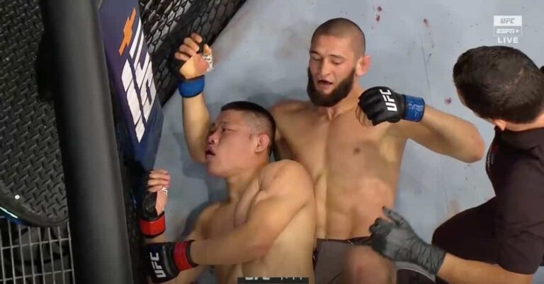 Pertarungan Khamzat Chimaev vs Li Jingliang Juga Berakhir Cepat