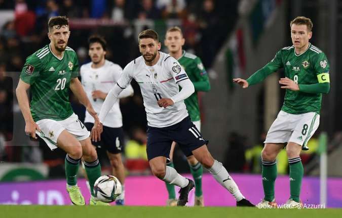 Ditahan Irlandia Utara, Italia Gagal Lolos Langsung Ke Piala Dunia