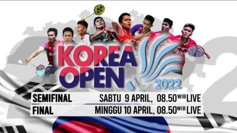 Jadwal Pertandingan Semifinal Korea Open 2022