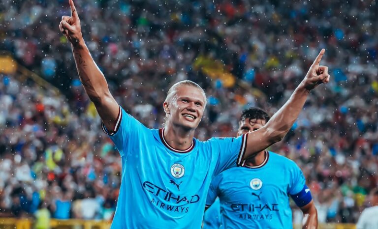 Haaland Cetak Gol Di Laga Debutnya