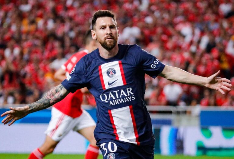 Messi Cetak Rekor, Namun PSG Tertahan Benfica 1-1
