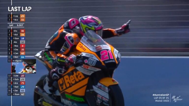 Kandidat Juara Gagal Finish, Alonzo Lopez Berjaya Di Moto2 Australia 2022