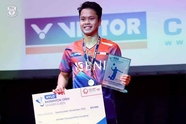 Ginting Rebut Gelar Juara Hylo Open 2022