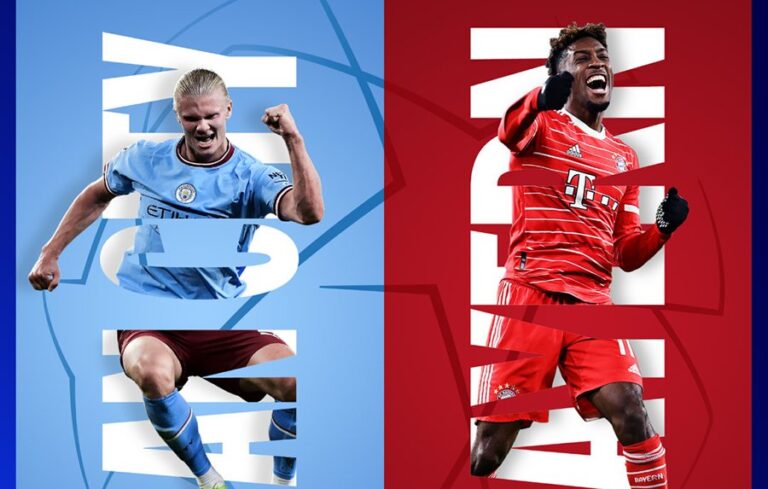 Drawing Liga Champions: Final Kepagian Manchester City vs Bayern Muenchen