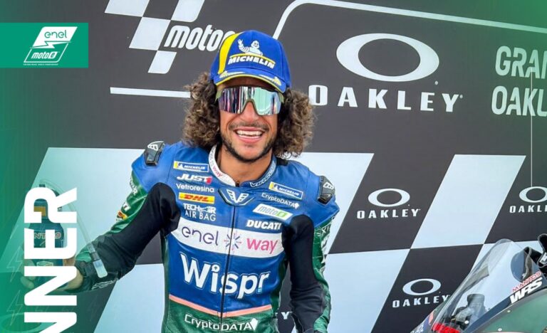 Andrea Mantovani Juara Race 1 MotoE ItaliaGP 2023