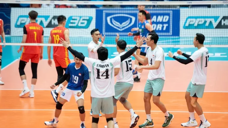 Timnas Indonesia Menang Atas India Di AVC Asian Volleyball Championship 2023
