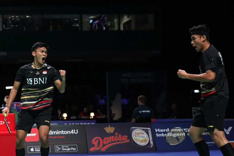 Bagas /Fikri Kalahkan Pasangan Korea Selatan Dua Gim Langsung