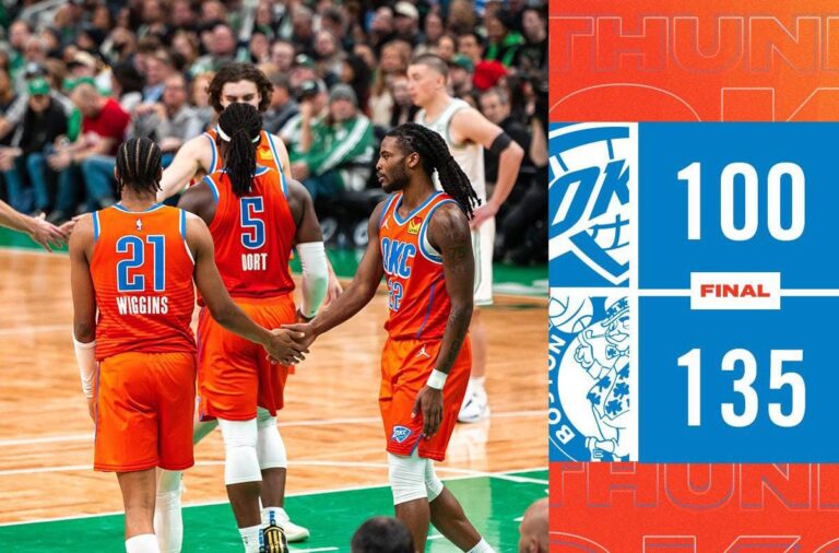 Oklahoma City Thunder Dibekuk Boston Celtics