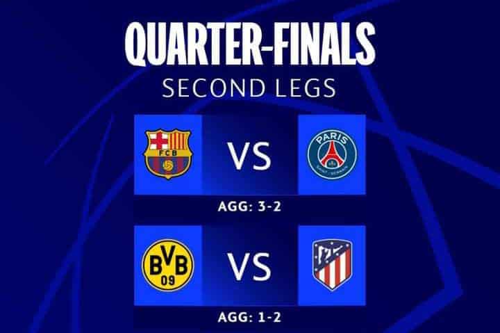Prediksi Laga Leg Kedua Perempatfinal Liga Champions