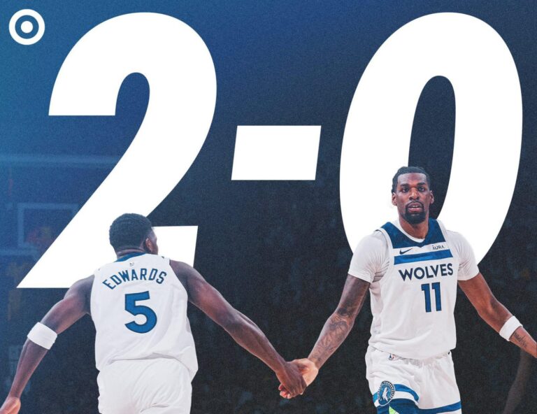 Kalahkan Nuggets, Wolves Unggul 2-0