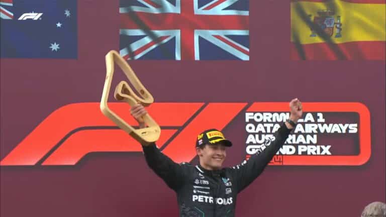George Russell Juarai Austria GP