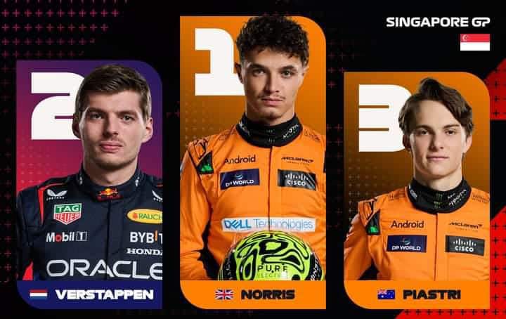 Lando Norris Berjaya Di Singapura