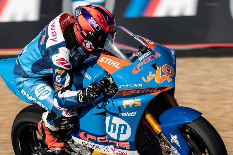 Mattia Casadei Catatkan Waktu Tercepat Di PR 1 MotoE