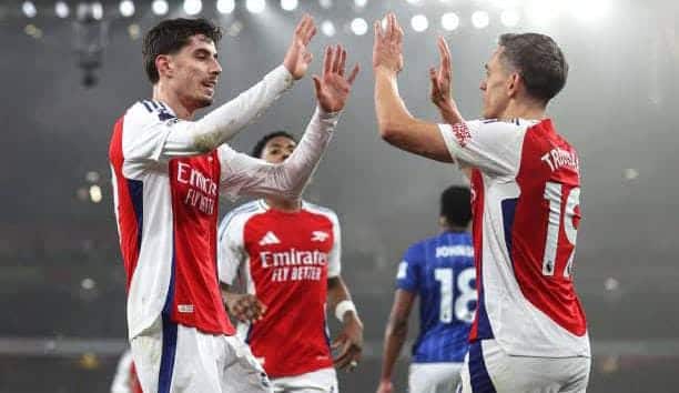 Kalahkan Ipswich, Arsenal Naik Ke Posisi Kedua Klasemen