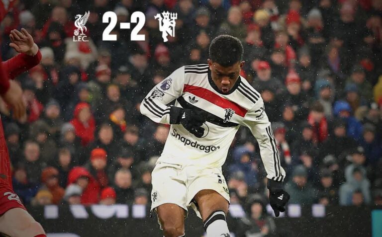 Setan Merah Curi Satu Poin Di Anfield