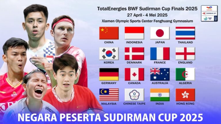 Negara Peserta Piala Sudirman 2025