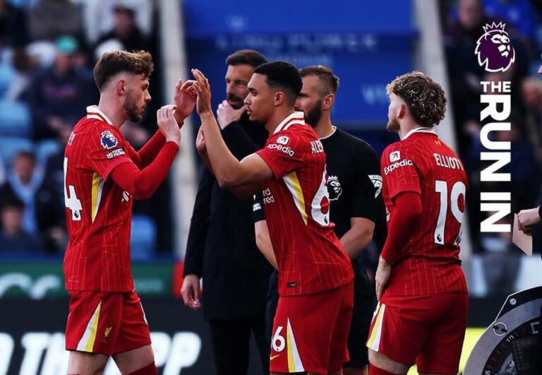 Liverpool Terpaut Tiga Angka Menuju Gelar Juara Liga Inggris