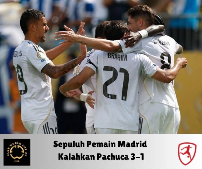 Pachuca Digulung Sepuluh Pemain Real Madrid