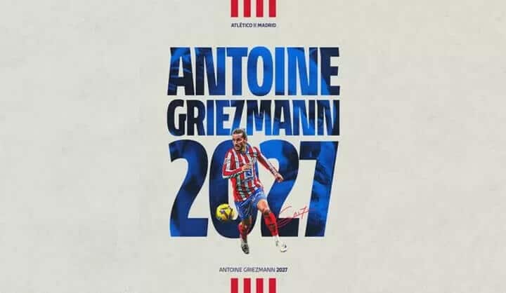 Antoine Griezmann Tetap Di Atletico Hingga 2027
