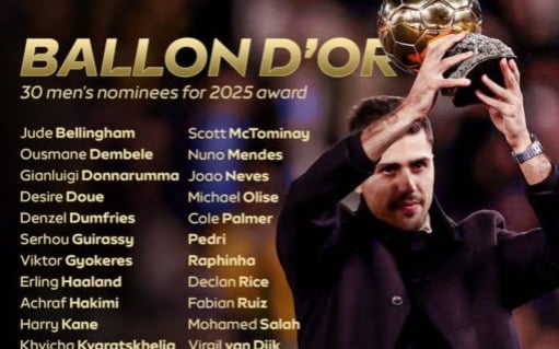 Daftar Nominasi Penerima Ballon d’Or 2025