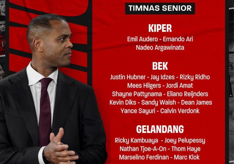 Daftar Skuad Timnas Indonesia Lawan Kuwait Dan Lebanon