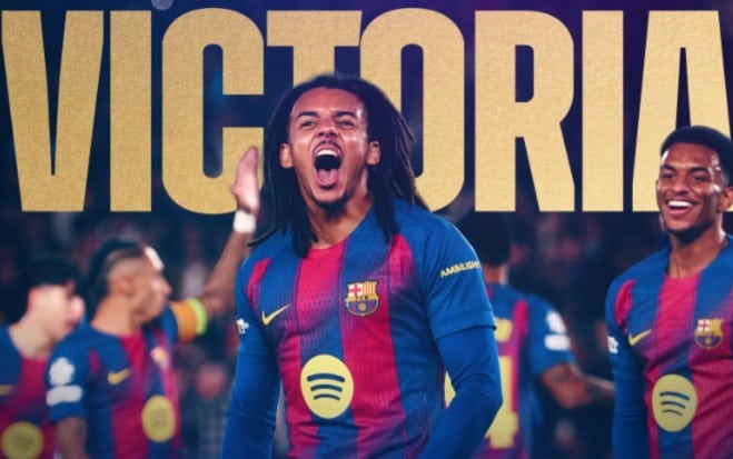 Barcelona Kalahkan Frankfurt Lewat Brace Jules Kounde