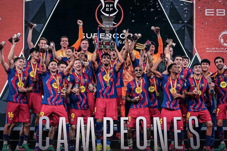 Kalahkan Real Madrid, Barcelona Juara Supercopa de Esapana