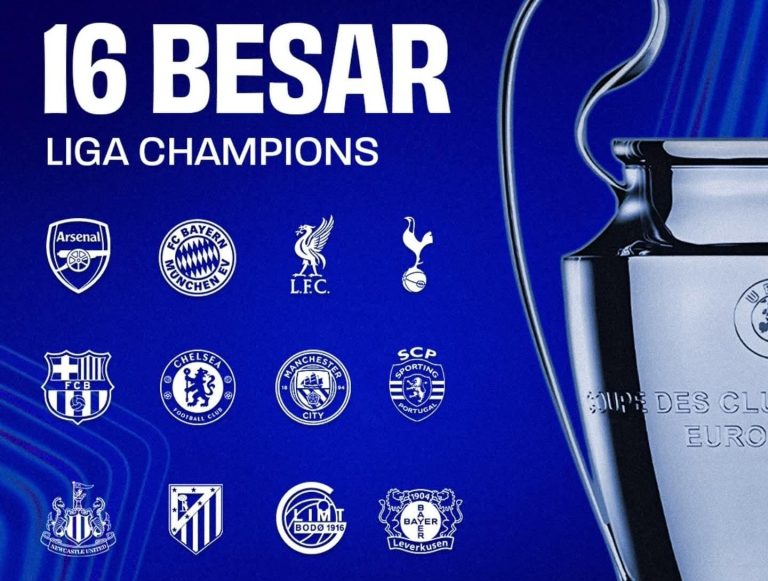 Inilah 16 Tim Yang Lolos Ke Babak 16 Besar Liga Champions