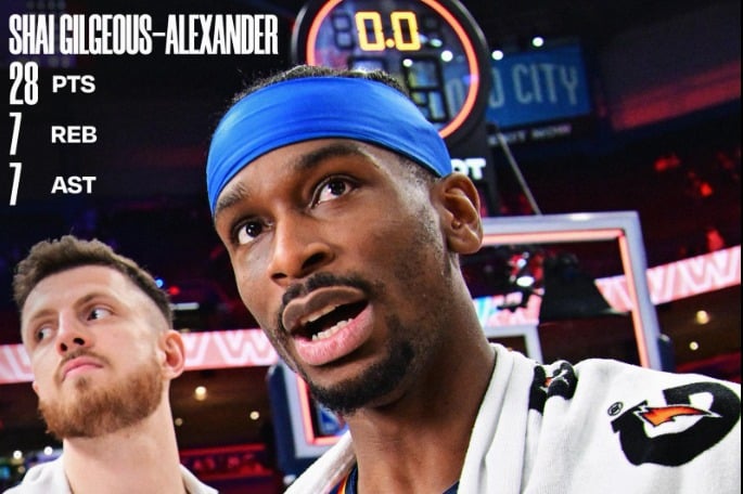 Oklahoma City Thunder Menang Telak Atas LA Lakers