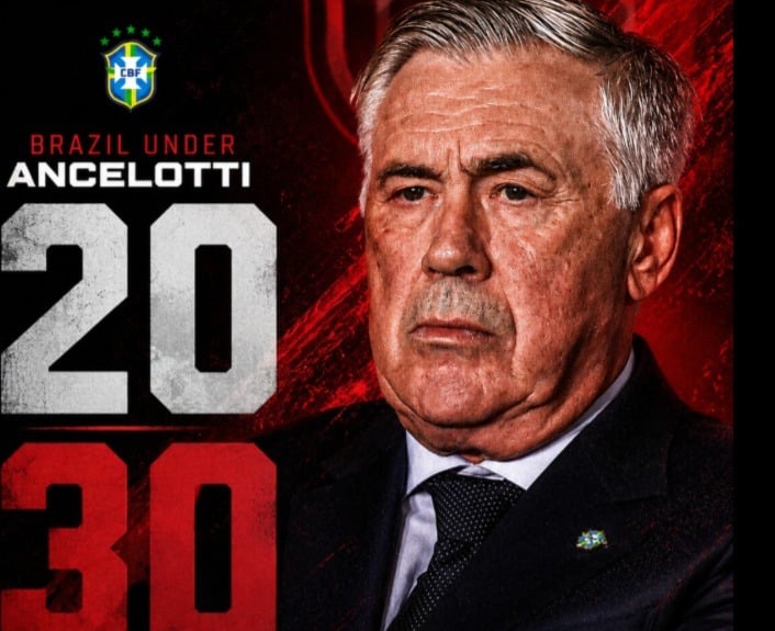 Carlo Ancelotti Latih Timnas Brasil Hingga 2030