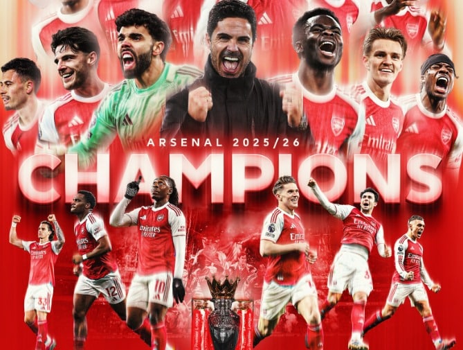 Manchester City Terpeleset, Arsenal Juara Liga Inggris
