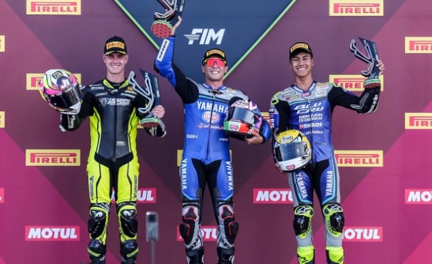 Aldi Satya Mahendra Naik Podium WorldSSP Misano 2026